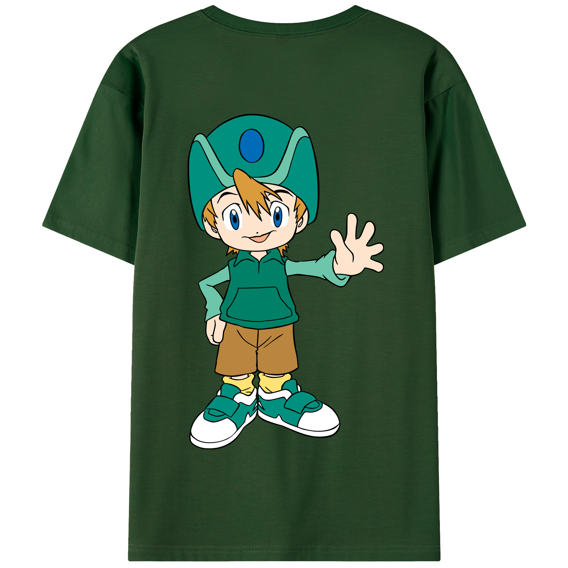 （画像用） Digimon デジタルモンスター/デジモン 綿100％半袖Tシャツ（背面プリント）